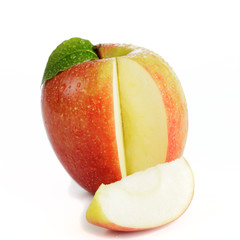 Apfel mit Apfelspalte