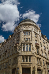 Fototapeta premium typical buildings 19th-century in Buda Castle district of Budape