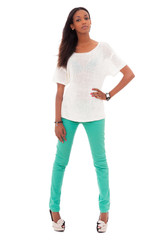 Beautiful young black woman