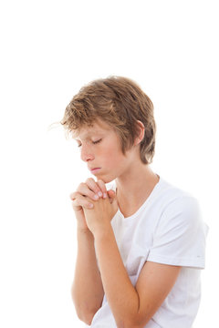 christian child praying