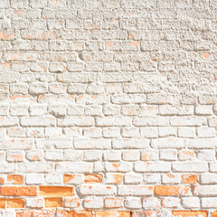 white brick wall background or texture