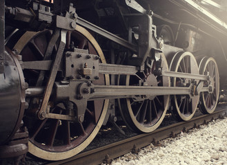 Steam train - obrazy, fototapety, plakaty