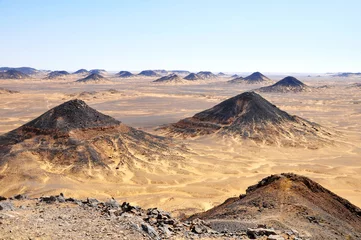 Fotobehang Black desert in Egypt © bbbar