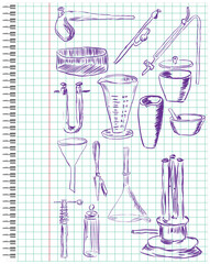 A set of chemical equipment