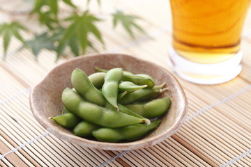 枝豆とビール