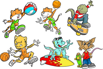 Sport Animal Vector Set