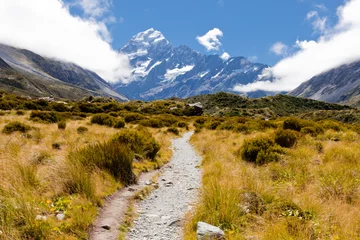 Poster Hooker Valley w Aoraki, Mt Cook, Southern Alps, NZ © PiLensPhoto