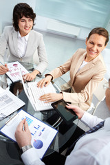 Fototapeta premium Working in office