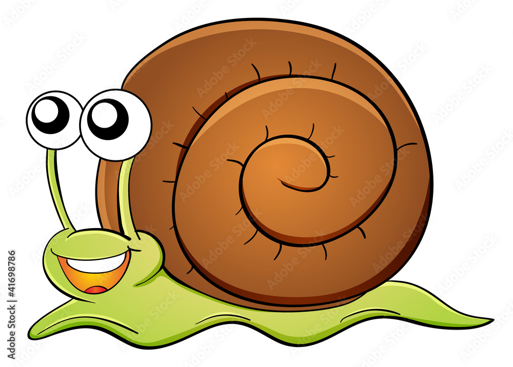 Poster Snail cartoon