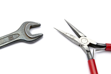 pliers and wrench