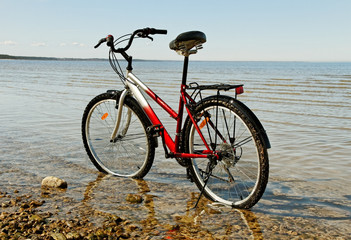 Fototapeta premium Bike at the sea.