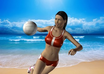 BEACH VOLLEY - 3D © McCarony