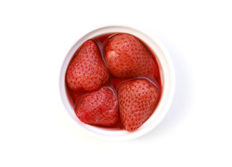 strawberries in their own juice