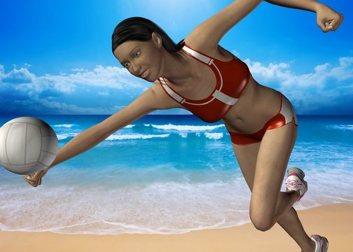 BEACH VOLLEY - 3D