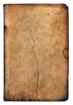 Old book cover with cracks