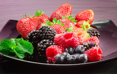 red fruits selection