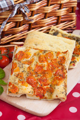 Italian focaccia bread