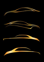 Dörtlü otomobil logosu seti