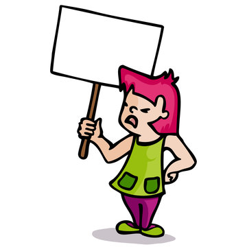 protester girl
