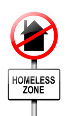 Homeless concept.