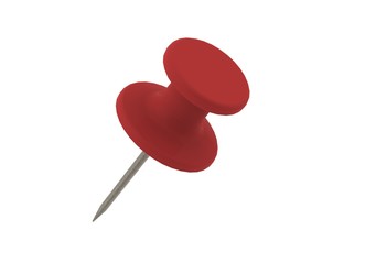 Red push pin