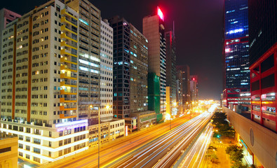 Fototapeta premium downtown city night