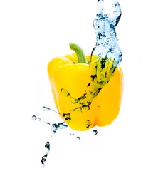 Poster pepper with water splash © Ievgen Skrypko