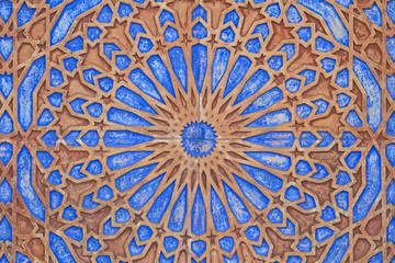 Farbige  Holzmusterung