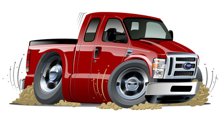 Vector cartoon muscle pickup © Mechanik