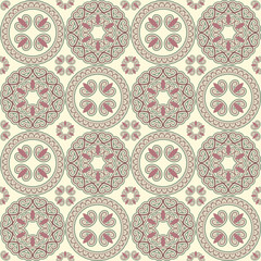 vector seamless pattern, oriental style