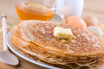 Pancakes with butter