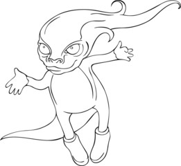 Flying fantastic creature
