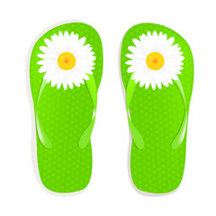 Flip Flops With Camomile