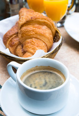 coffee and croissants