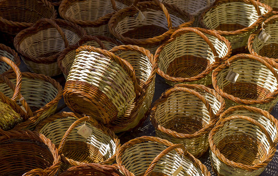 Cestos de mimbre
