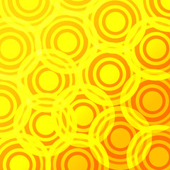 Yellow circle abstract background