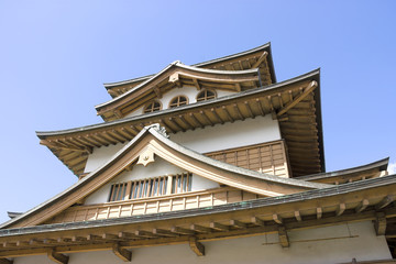Fototapeta na wymiar Takashima zamek główny zachować (fragment)