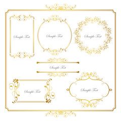 gold frame set