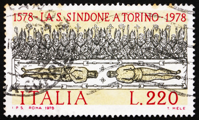 Postage stamp Italy 1978 shows Holy Shroud of Turin, by Giovanni