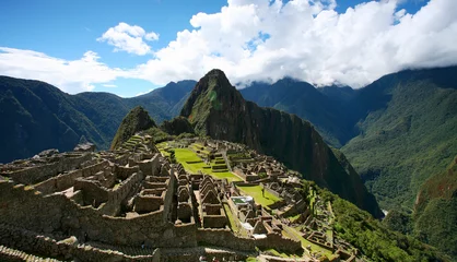 Wall murals Machu Picchu Machu Picchu Top View