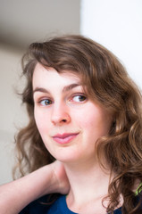 Naklejka premium young attractive woman