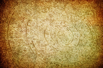 gringe background with oriental ornaments .