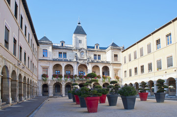 Fototapeta na wymiar City Hall w Vienne we Francji
