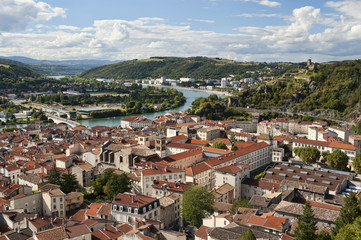 Fototapeta na wymiar Vienne Francja i Rodanu