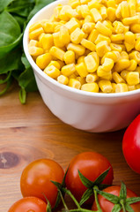 Mixed vegetables on a table
