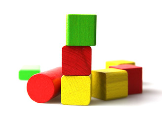 Wooden building blocks