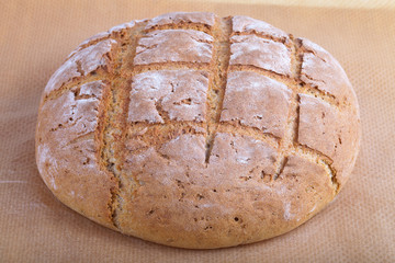 Home black hearth bread
