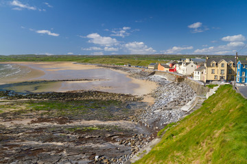 Lahinch beach scenery in Co. Clare, Ireland