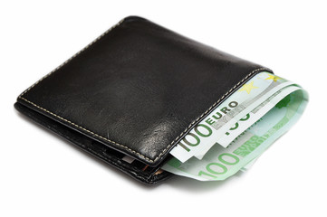 Wallet with money isolated