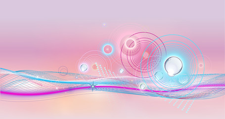 wave line background